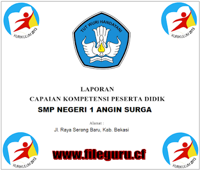 Download Format Raport Kurikulum 2013 SD Dan SMP - File Guru