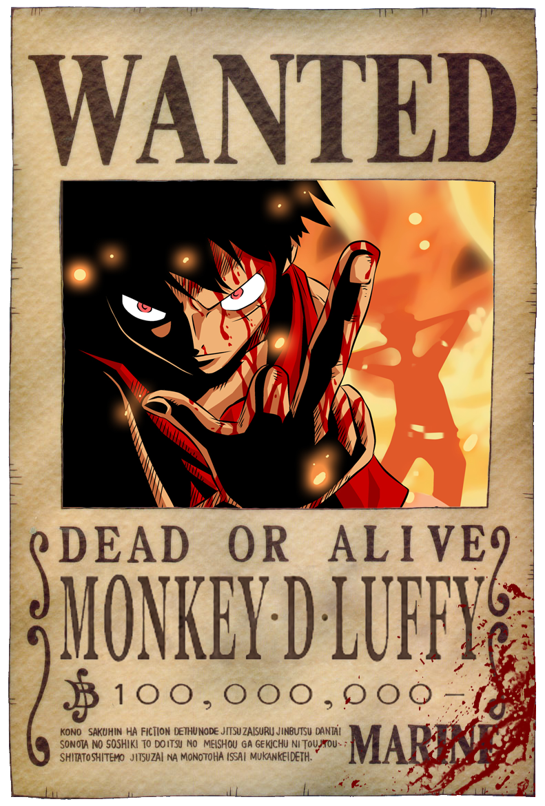 Games e Animes: Wanted Luffy