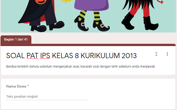 Soal PAT Online IPS SMP Kelas 8 Kurikulum 2013 Tahun Pelajaran 2019/2020