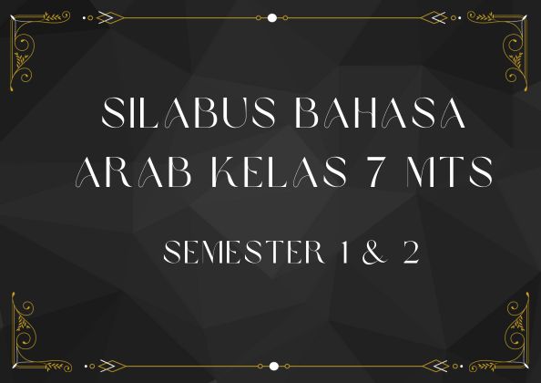 DOWNLOAD SILABUS BAHASA ARAB KELAS 7 MTs