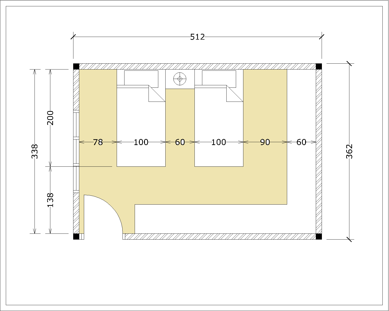  Standar  Ukuran  Kamar  Tidur  DESAIN RUMAH