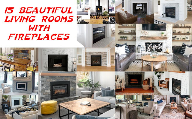 15 Beautiful Living Rooms With Fireplaces