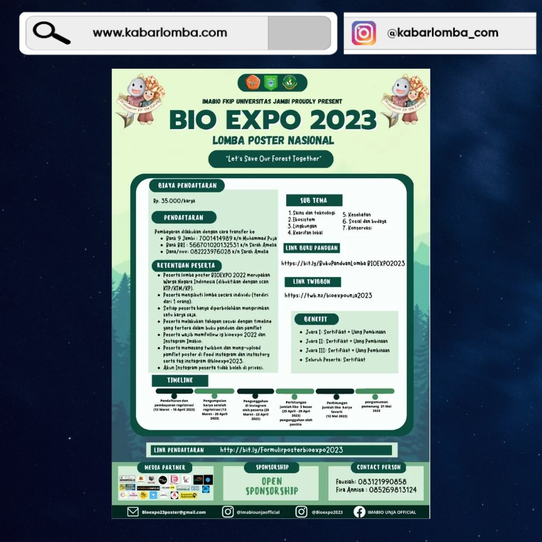 Lomba Poster Nasional BIO EXPO 2023