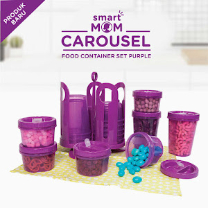 Smart Mom Carousel Food Container Set Purple