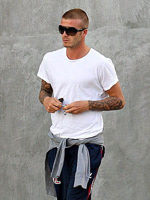 Body art: David Beckham unveiled his new tattoo