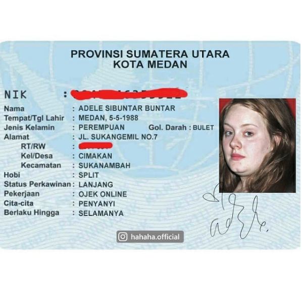 10 Editan 'KTP Artis Dunia' ala Orang Indonesia Ini Kocah Parah