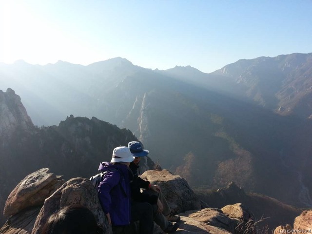 At the peak at site for the Gwongeumseong Fortress