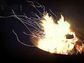 campfire spark trails with iphone slow shutter cam app