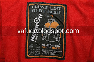 Helikon-Tex Windblocker Classic Army Fleece Jacket Label