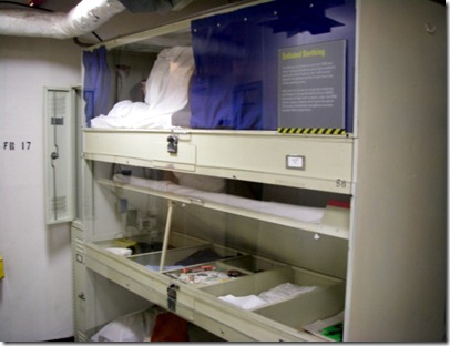 Enlisted men's bunks.