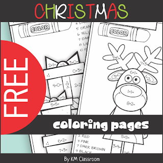 https://www.teacherspayteachers.com/Product/FREE-Christmas-Color-by-Number-Addition-within-10-3542570