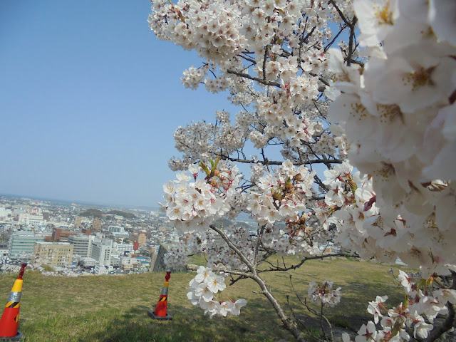 米子城跡の天守跡