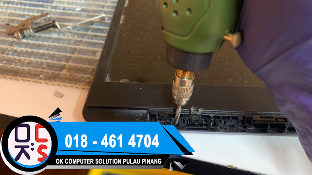 SOLVED: KEDAI REPAIR LAPTOP SUNGAI JAWI | ASUS S5104 | HINGE BROKEN PROBLEM | MODIFY HINGE