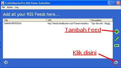 Feeds yang siap disubmit