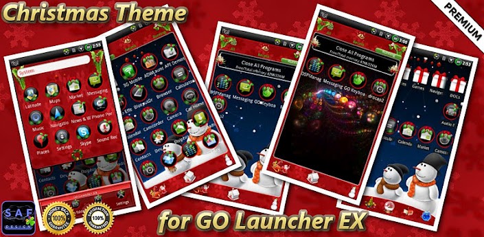 CHRISTMAS GO Launcher EX Theme Apk v1.0.8 Free