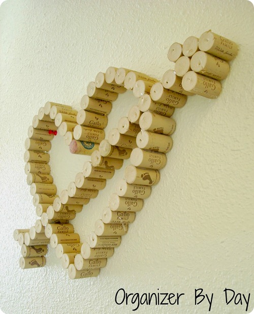wine cork heart