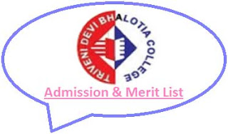 TDB College Merit List