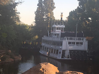 Fantasmic Set Up from the Disneyland Railroad