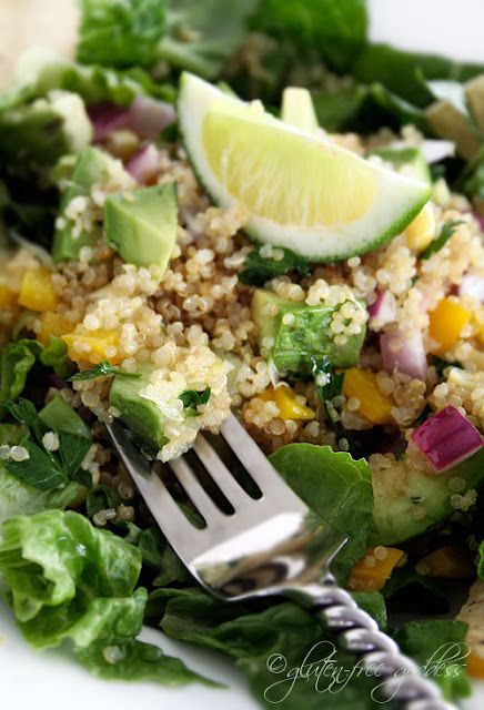 Quinoa taco salad recipe that is gluten free and vegan