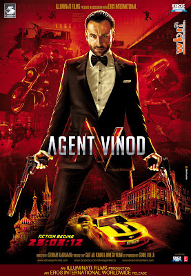 Download Agent-Vinod 2012 Bollywood Movie Poster and MP3 Songs staring Saif Ali Khan,Kareena Kapoor