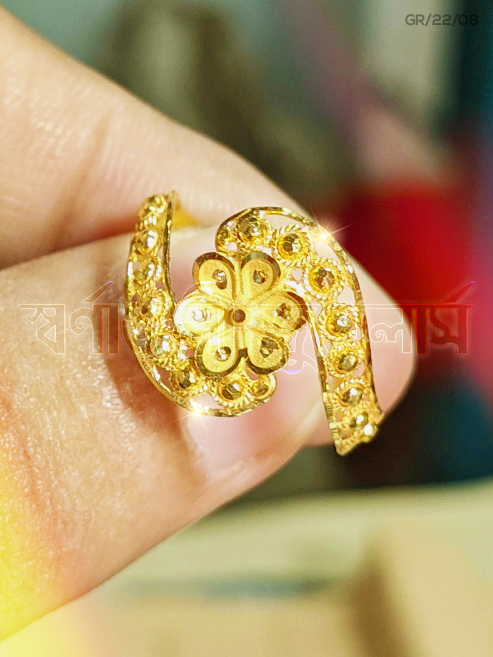 ৩ আনা মেয়েদের নতুন আংটি কিনুন (3 Ana/3 Gram Women Gold Ring) 18/21/22 Karat KDM Price in Bangladesh