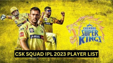 CSK 2023 squad