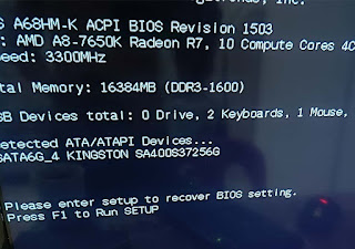 recover bios setting