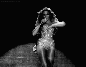 Beyonce dressed in sequins and with sass gif 