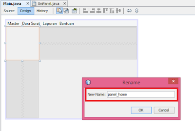 rename variable name panel home