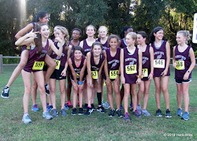 Montford Middle School girls' cross-country team, 2019