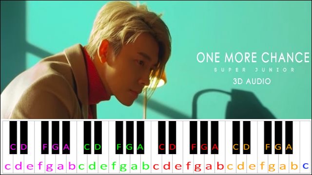 One More Chance by SUPER JUNIOR Piano / Keyboard Easy Letter Notes for Beginners