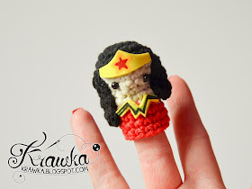Krawka: Cute set of crochet finger puppets with FREE patterns. Justice League : Wonder woman 