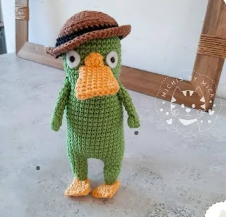 PATRON GRATIS PERRY | PHINEAS Y FERB AMIGURUMI 68021