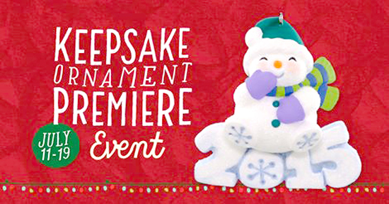 Curiozity Corner: Hallmark Ornament Premiere Reminder