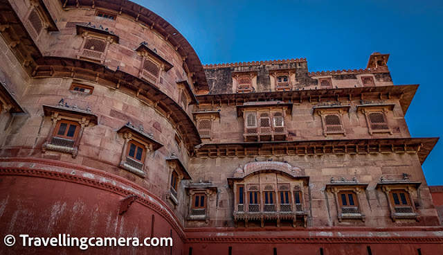 Junagarh Fort was the first place we saw at Bikaner and it set the bar rather high for rest of the attractions. And while researching this place, I learnt so much about the history of Bikaner that I am rather fascinated by the city right now. I think this is the high one gets from travel, and it is better than any other high one gets from any other addiction.