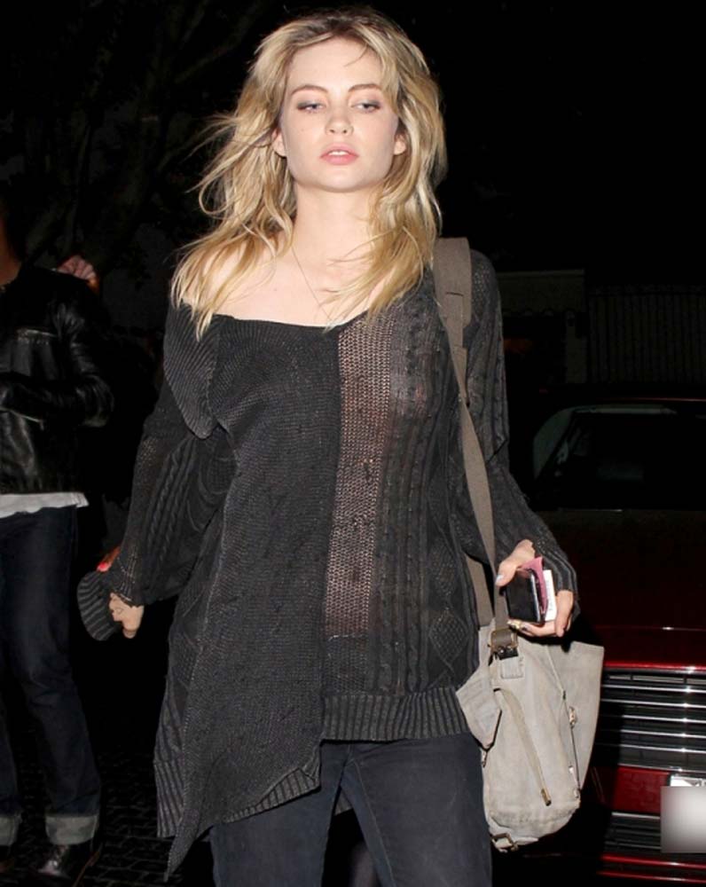 Daveigh Chase Oops Boob Flash In See-thru Black Top