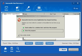 Namosoft Data Recovery 2 Crash