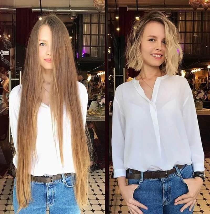 Cortes de Cabelo Femininos Antes e Depois