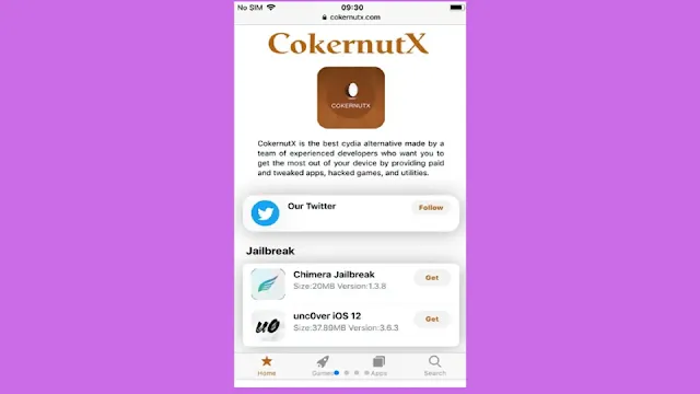 CokerNutX Alternative app store iOS
