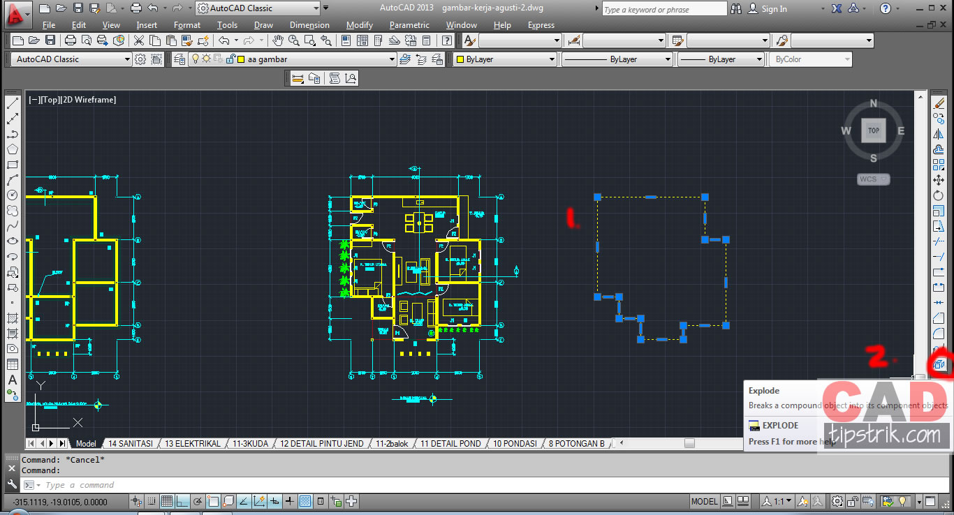 Training Autocad  Jakarta Cara Menghitung Luas dan 