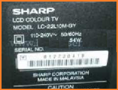 Berbagai Kerusakan TV LCD atau LED TV Merk Sharp