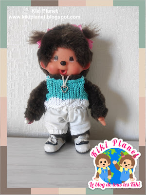 kiki monchhichi tricot handmade fait main doll poupée