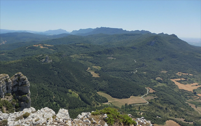 Sierra deToloño vista desde la cima de Peña del León