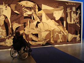 Guernica tapestry at the Whitechapel