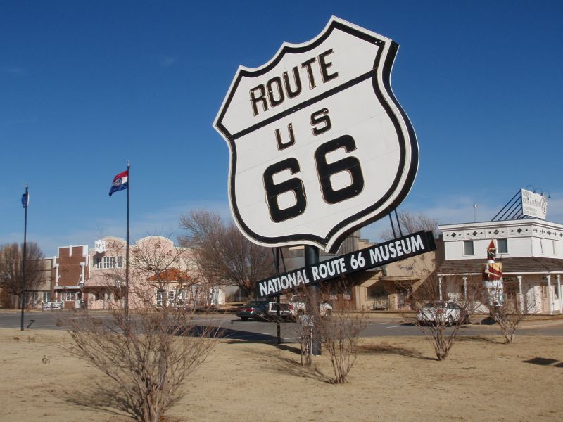 Route 66 is symbolic of the American road trip