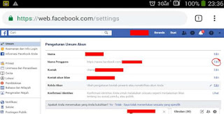 Cara Mengganti ID atau Username Facebook
