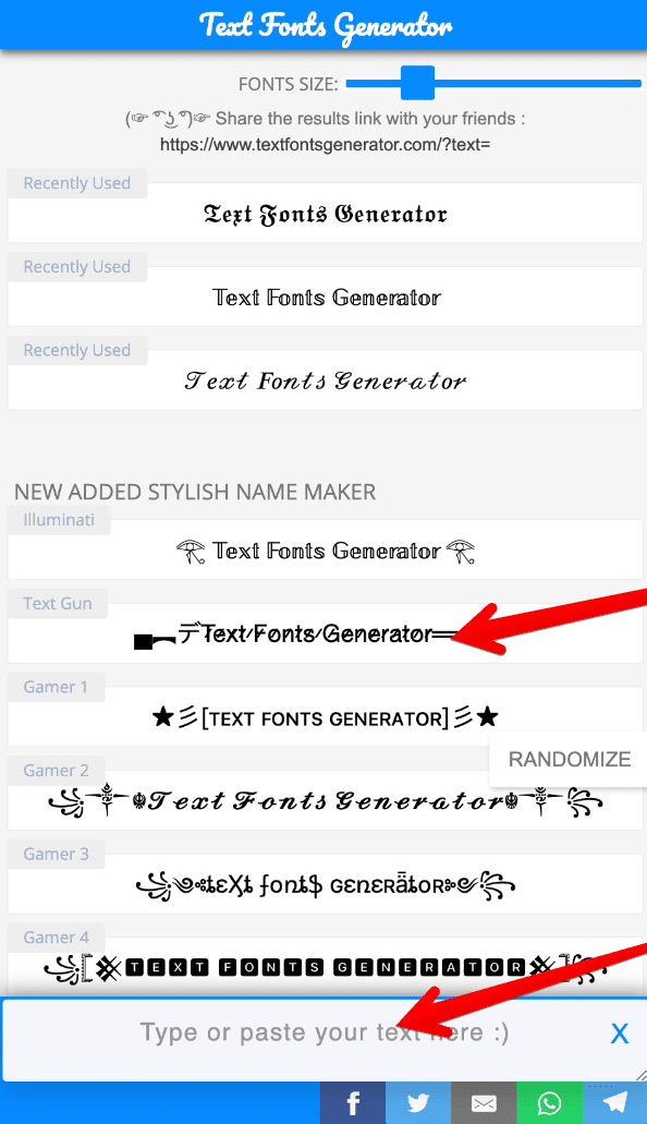 Text Fonts Generator áˆ Best â„‚ð• ð• ð•