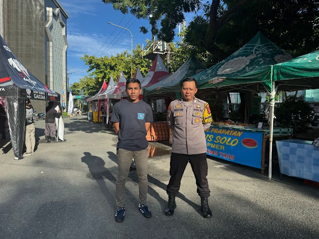 Polsek Balikpapan Selatan Pastikan Keamanan Pasar Ramadhan 1446 H Tetap Kondusif
