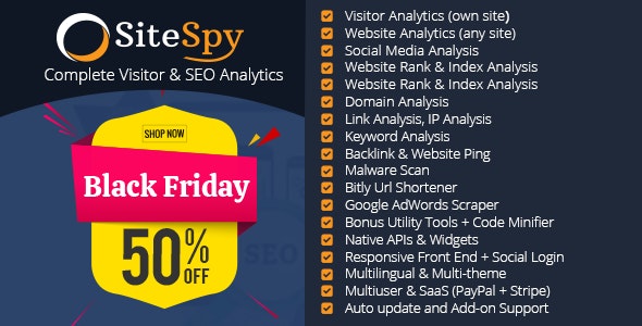 SiteSpy v5.1.3 – The Most Complete Visitor Analytics & SEO Tools