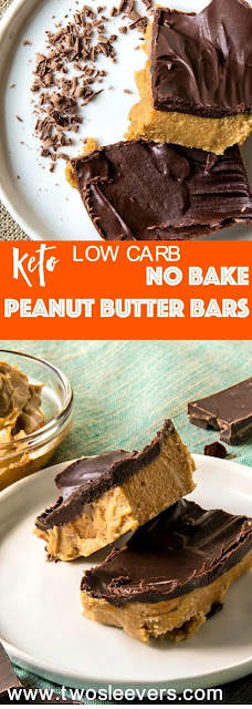 NO BAKE KETO PEANUT BUTTER CHOCOLATE BARS